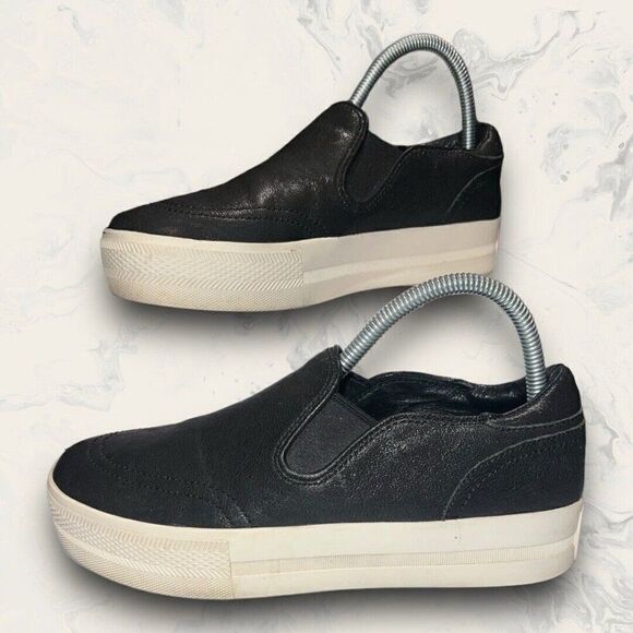 Ash Black Jungle Slip On Comfort Platform Fashion Sneakers Womens Size 8 - Picture 1 of 8